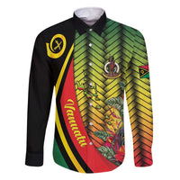 Vanuatu Constitution Day Family Matching Off The Shoulder Long Sleeve Dress and Hawaiian Shirt Long Live Vanuatu - Polynesian Pride