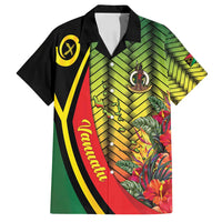 Vanuatu Constitution Day Family Matching Off Shoulder Short Dress and Hawaiian Shirt Long Live Vanuatu - Polynesian Pride