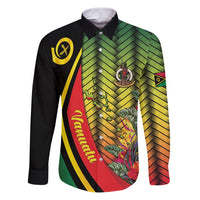 Vanuatu Constitution Day Family Matching Puletasi and Hawaiian Shirt Long Live Vanuatu LT05 Dad's Shirt - Long Sleeve Colorful - Polynesian Pride