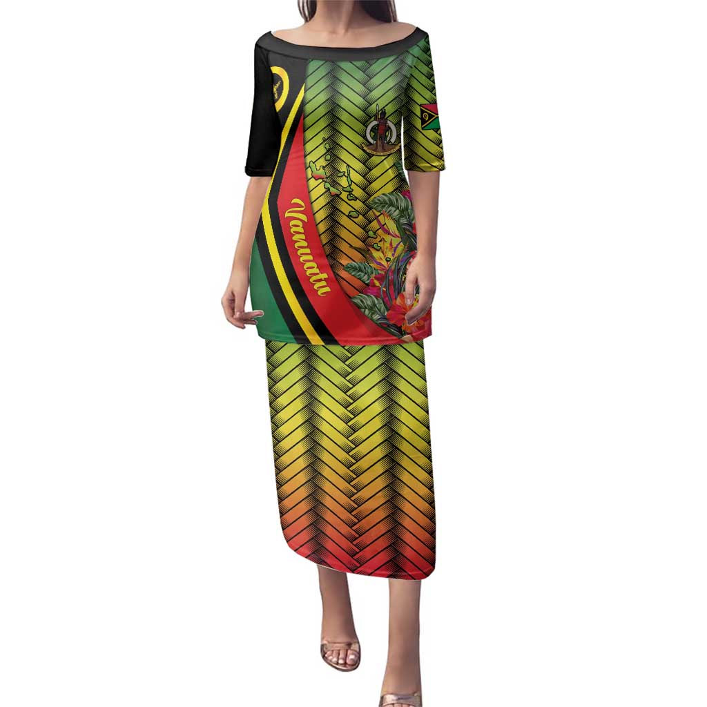 Vanuatu Constitution Day Family Matching Puletasi and Hawaiian Shirt Long Live Vanuatu LT05 Mom's Dress Colorful - Polynesian Pride