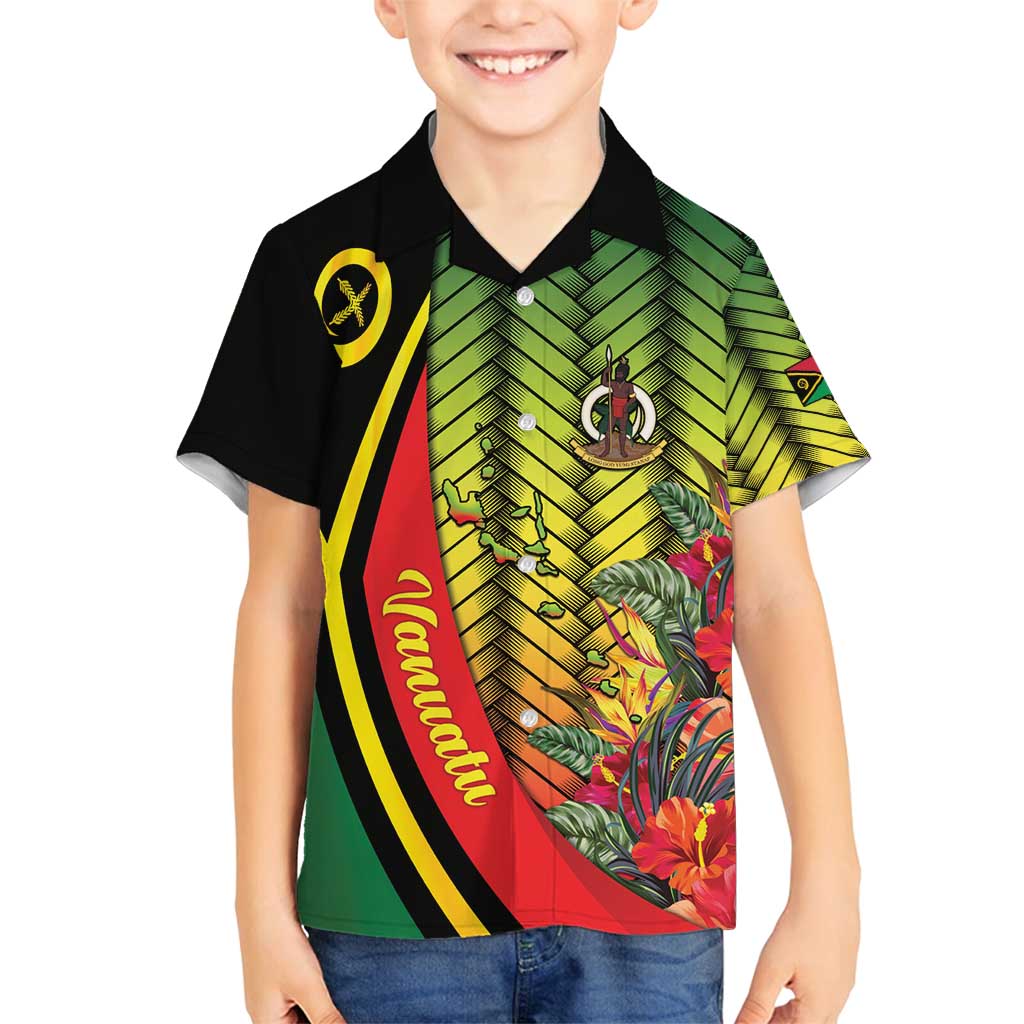 Vanuatu Constitution Day Family Matching Puletasi and Hawaiian Shirt Long Live Vanuatu LT05 Son's Shirt Colorful - Polynesian Pride