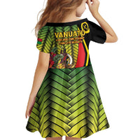 Vanuatu Constitution Day Family Matching Short Sleeve Bodycon Dress and Hawaiian Shirt Long Live Vanuatu - Polynesian Pride