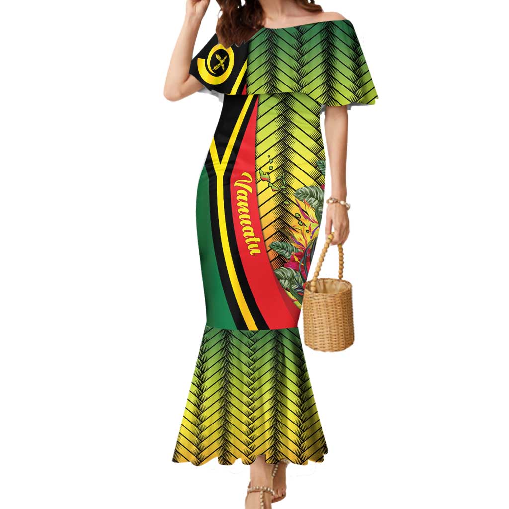 Vanuatu Constitution Day Mermaid Dress Long Live Vanuatu - Polynesian Pride