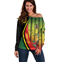 Vanuatu Constitution Day Off Shoulder Sweater Long Live Vanuatu - Polynesian Pride