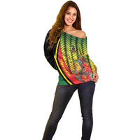 Vanuatu Constitution Day Off Shoulder Sweater Long Live Vanuatu - Polynesian Pride