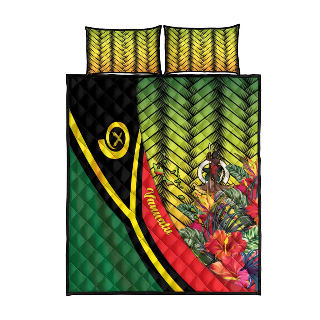 Vanuatu Constitution Day Quilt Bed Set Long Live Vanuatu - Polynesian Pride