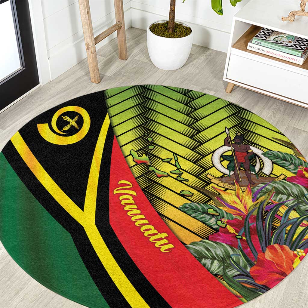 Vanuatu Constitution Day Round Carpet Long Live Vanuatu - Polynesian Pride