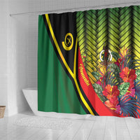 Vanuatu Constitution Day Shower Curtain Long Live Vanuatu - Polynesian Pride