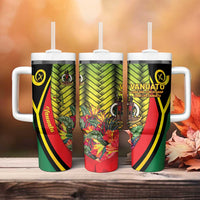 Vanuatu Constitution Day Tumbler With Handle Long Live Vanuatu - Polynesian Pride