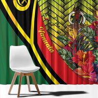 Vanuatu Constitution Day Window Curtain Long Live Vanuatu - Polynesian Pride