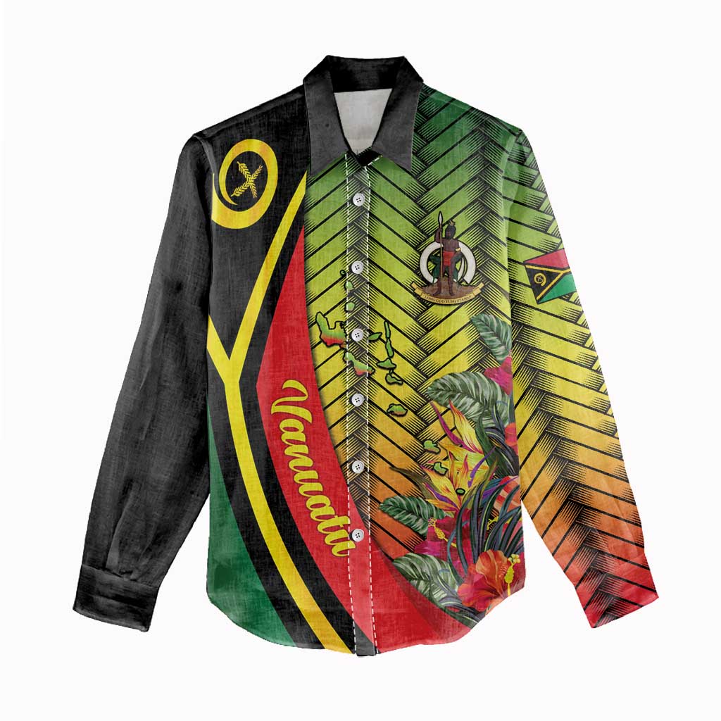 Vanuatu Constitution Day Women Casual Shirt Long Live Vanuatu - Polynesian Pride