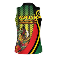 Vanuatu Constitution Day Women Sleeveless Polo Shirt Long Live Vanuatu LT05 - Polynesian Pride