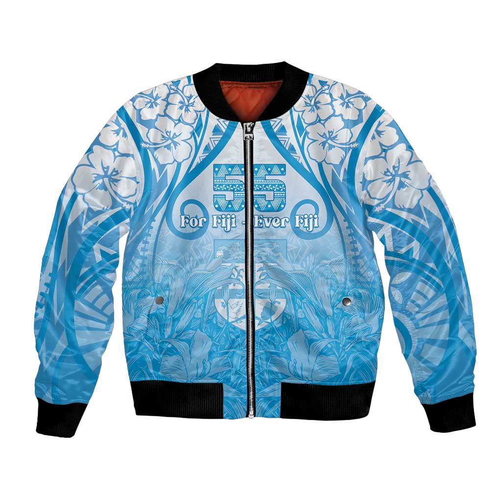 Fiji Day Bomber Jacket 55th Anniversary Forever Fiji - Polynesian Pride