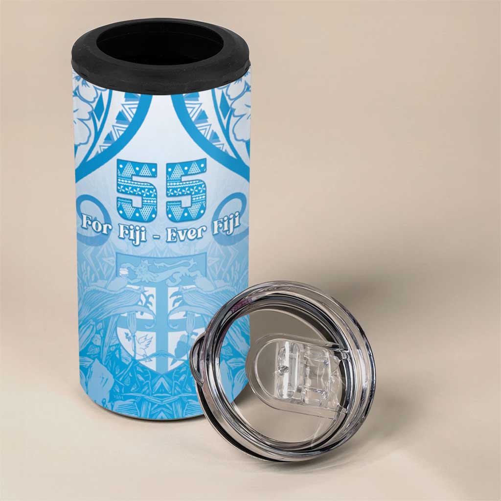 Fiji Day 4 in 1 Can Cooler Tumbler 55th Anniversary Forever Fiji - Polynesian Pride