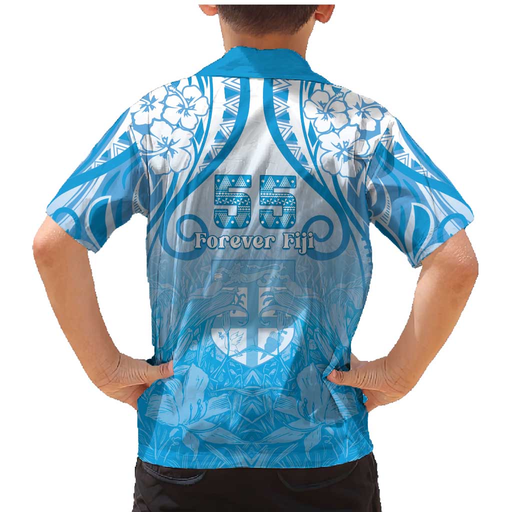 Fiji Day Family Matching Mermaid Dress and Hawaiian Shirt 55th Anniversary Forever Fiji - Polynesian Pride