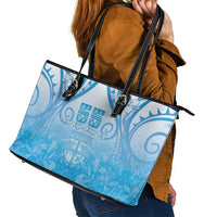 Fiji Day Leather Tote Bag 55th Anniversary Forever Fiji - Polynesian Pride