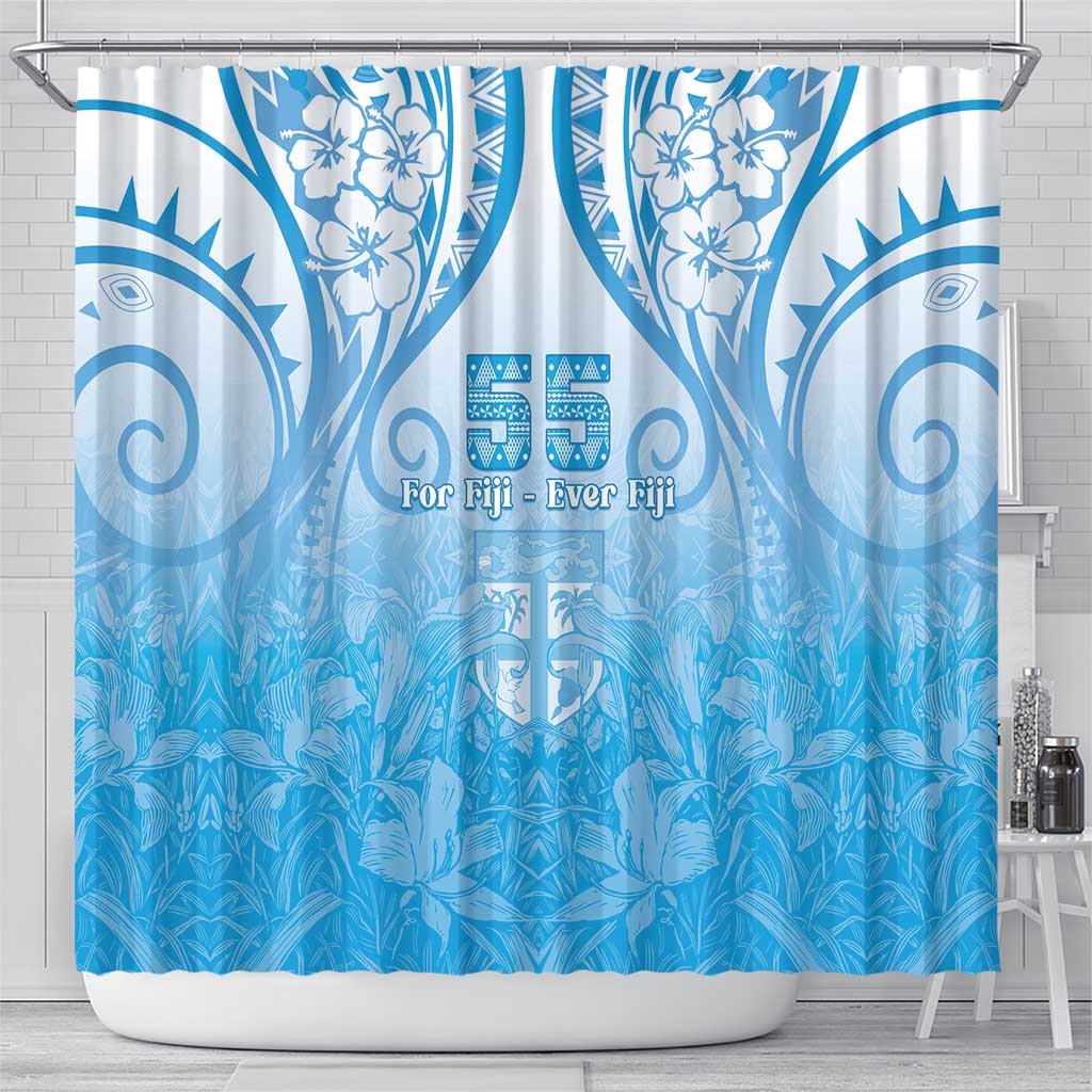 Fiji Day Shower Curtain 55th Anniversary Forever Fiji - Polynesian Pride