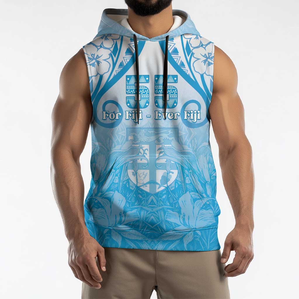 Fiji Day Sleeveless Hoodie 55th Anniversary Forever Fiji - Polynesian Pride