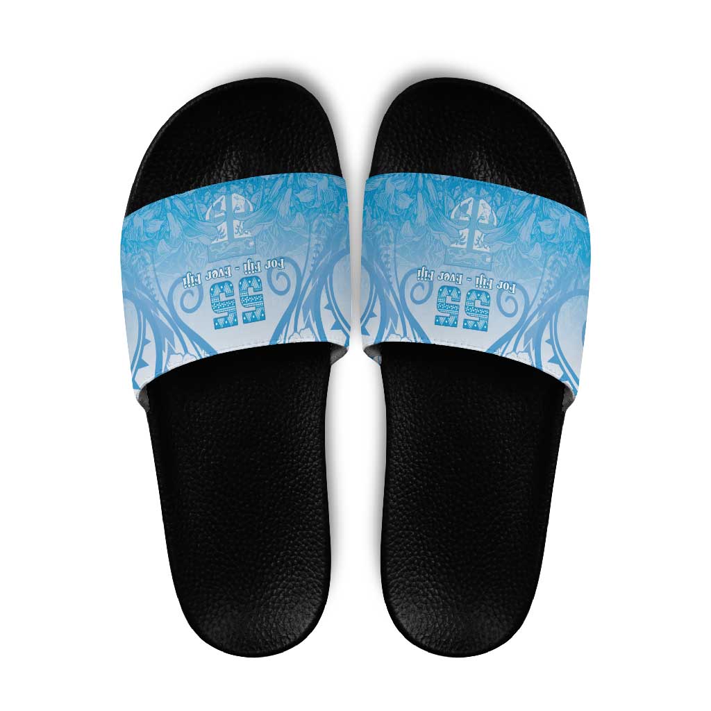 Fiji Day Slide Sandals 55th Anniversary Forever Fiji - Polynesian Pride
