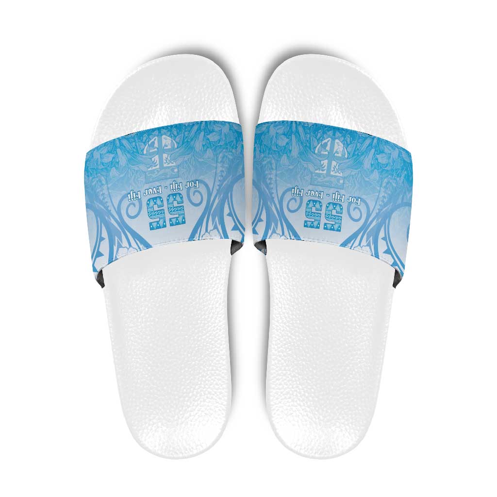 Fiji Day Slide Sandals 55th Anniversary Forever Fiji - Polynesian Pride