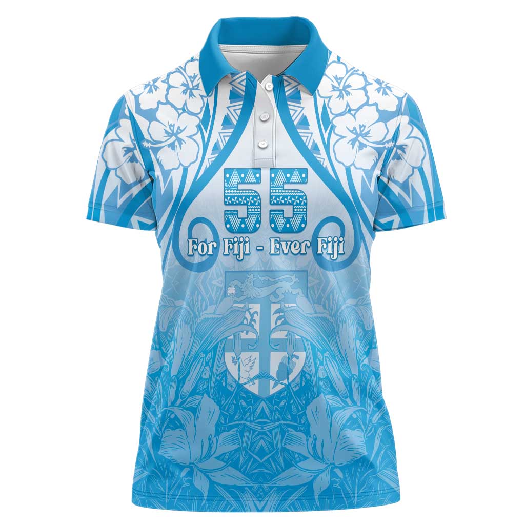 Fiji Day Women Polo Shirt 55th Anniversary Forever Fiji - Polynesian Pride
