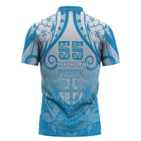 Fiji Day Zipper Polo Shirt 55th Anniversary Forever Fiji LT05 - Polynesian Pride