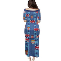 Fiji Masi Tapa Family Matching Puletasi and Hawaiian Shirt Coat Of Arms - Polynesian Pride