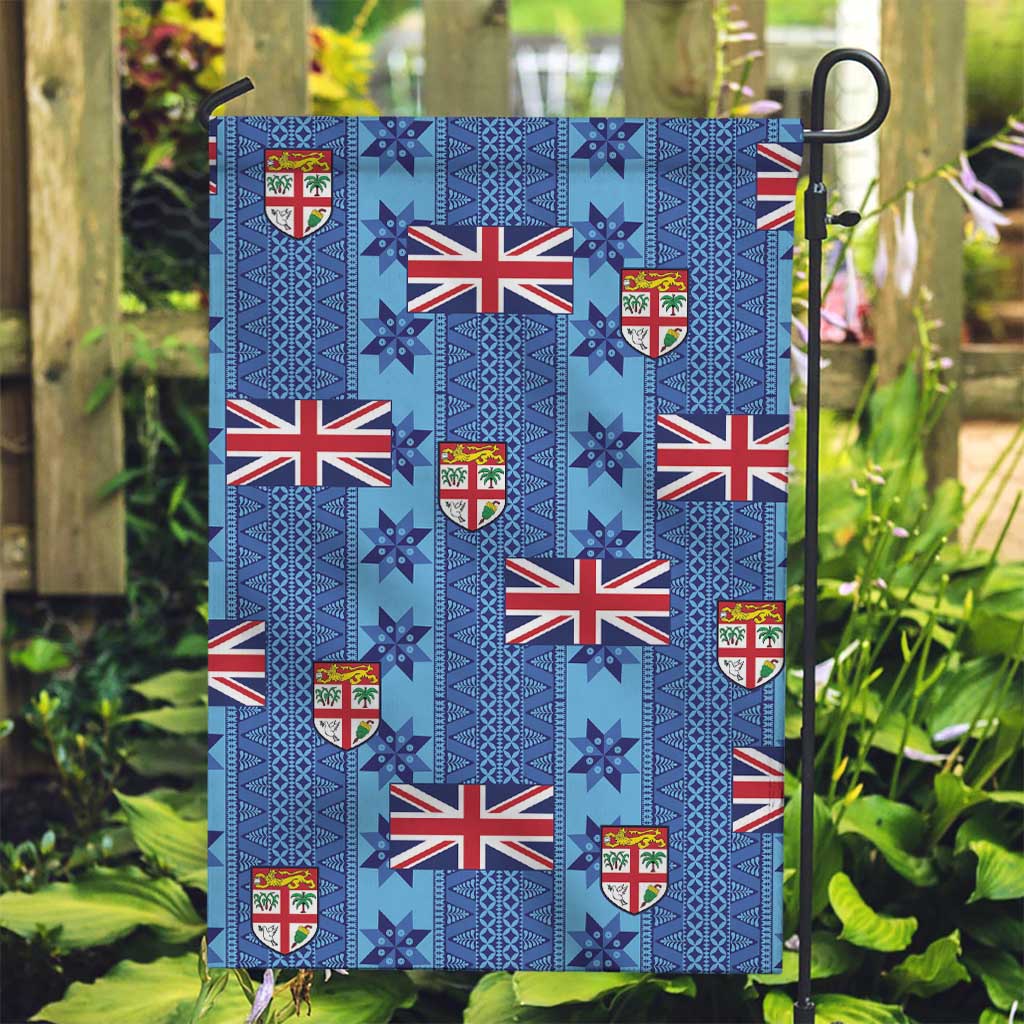 Fiji Masi Tapa Garden Flag Coat Of Arms - Polynesian Pride