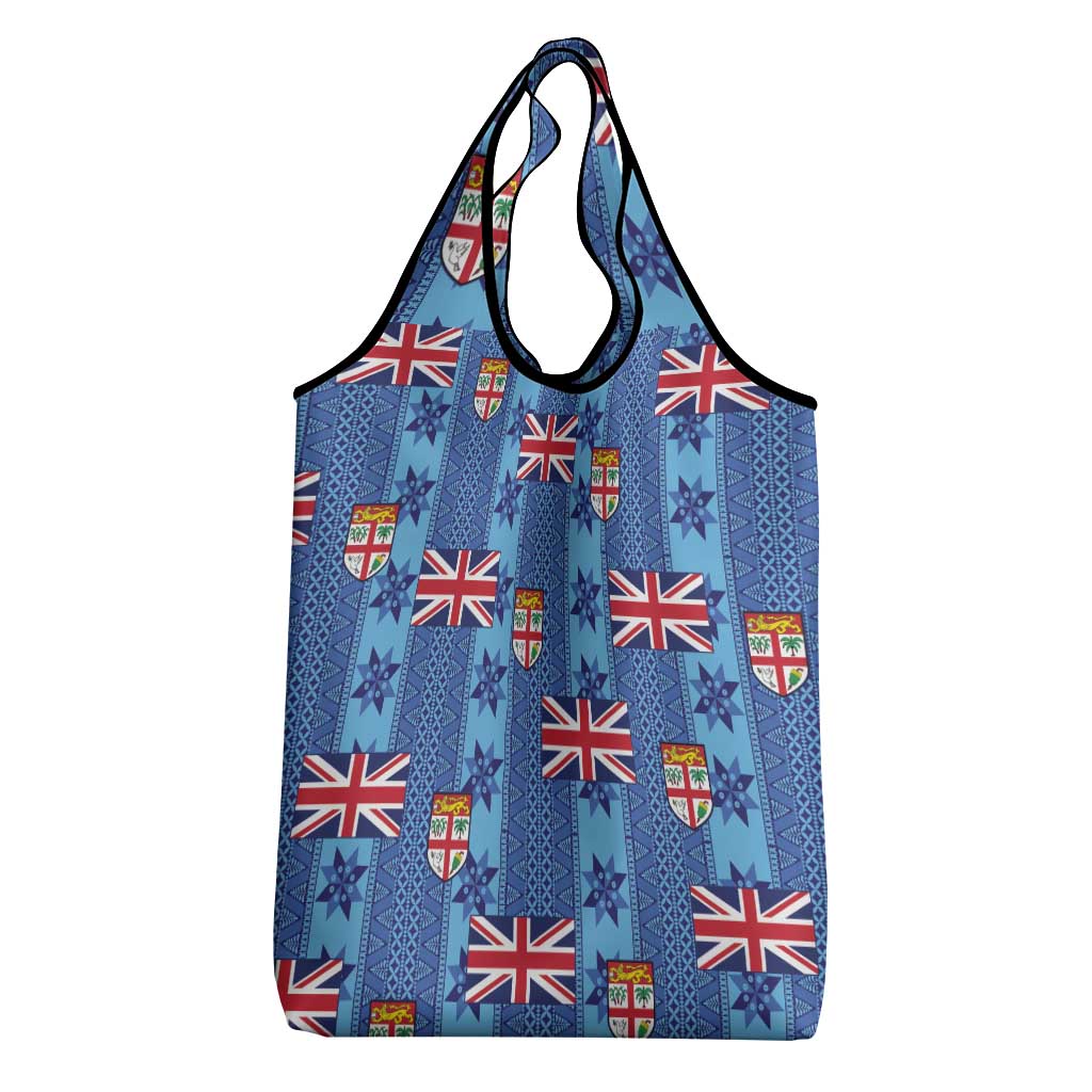 Fiji Masi Tapa Grocery Bag Coat Of Arms - Polynesian Pride