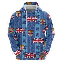Fiji Masi Tapa Hoodie Coat Of Arms - Polynesian Pride