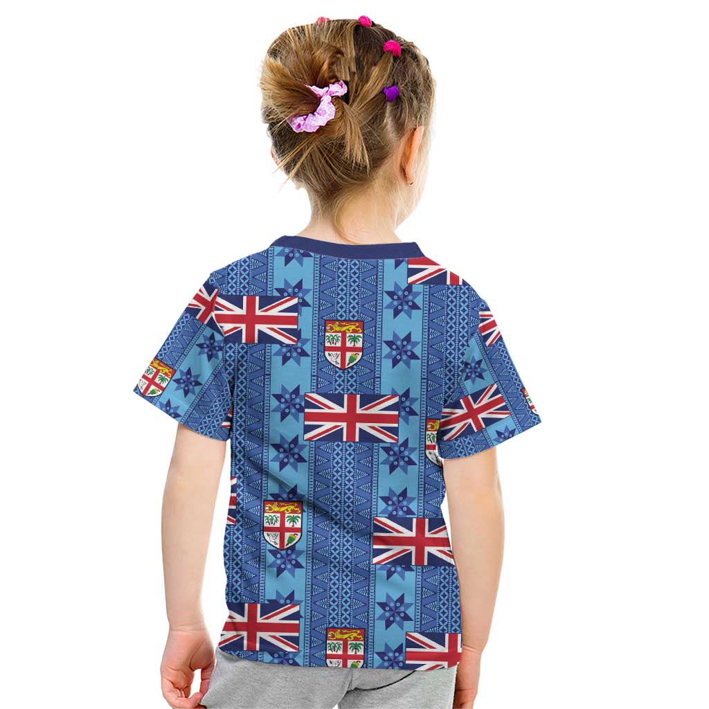 Fiji Masi Tapa Kid T Shirt Coat Of Arms - Polynesian Pride