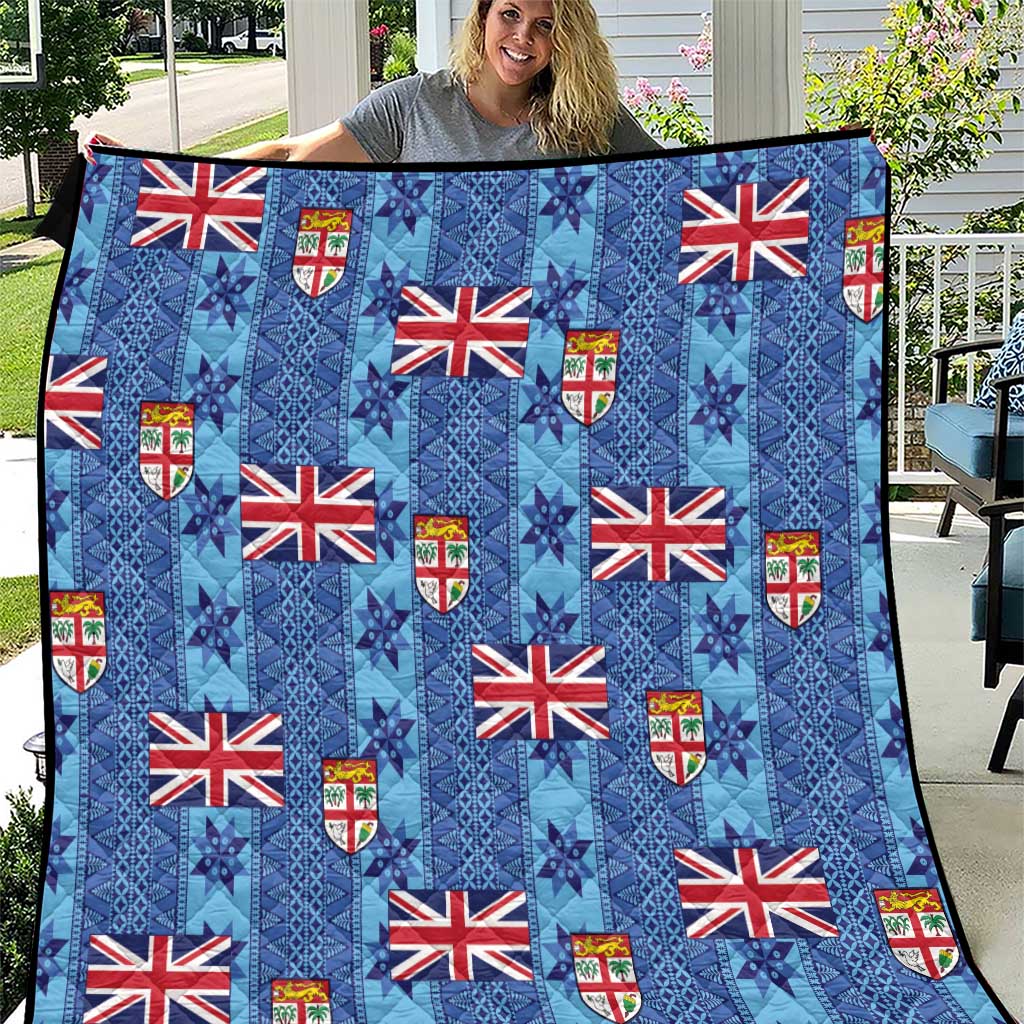 Fiji Masi Tapa Quilt Coat Of Arms - Polynesian Pride