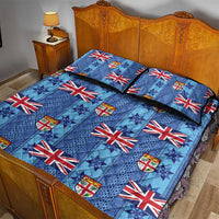 Fiji Masi Tapa Quilt Bed Set Coat Of Arms - Polynesian Pride