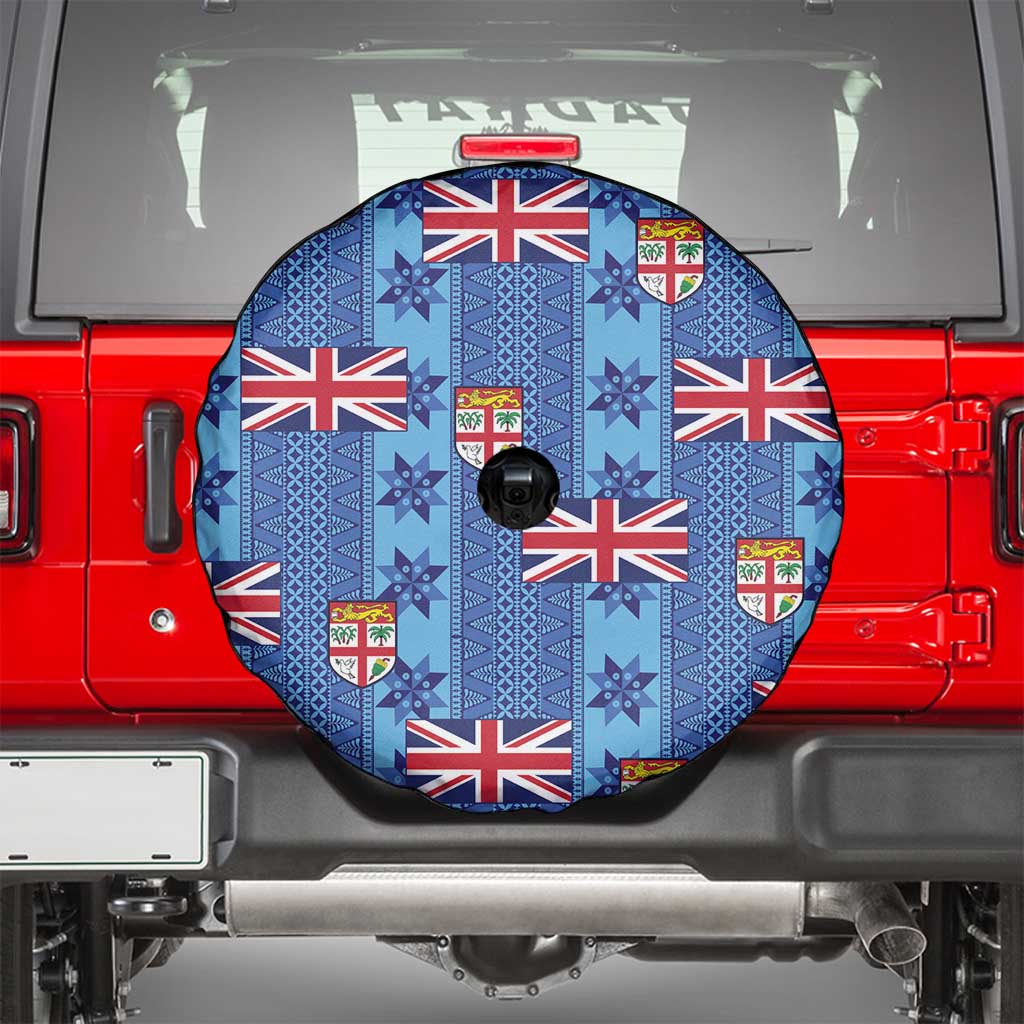 Fiji Masi Tapa Spare Tire Cover Coat Of Arms - Polynesian Pride