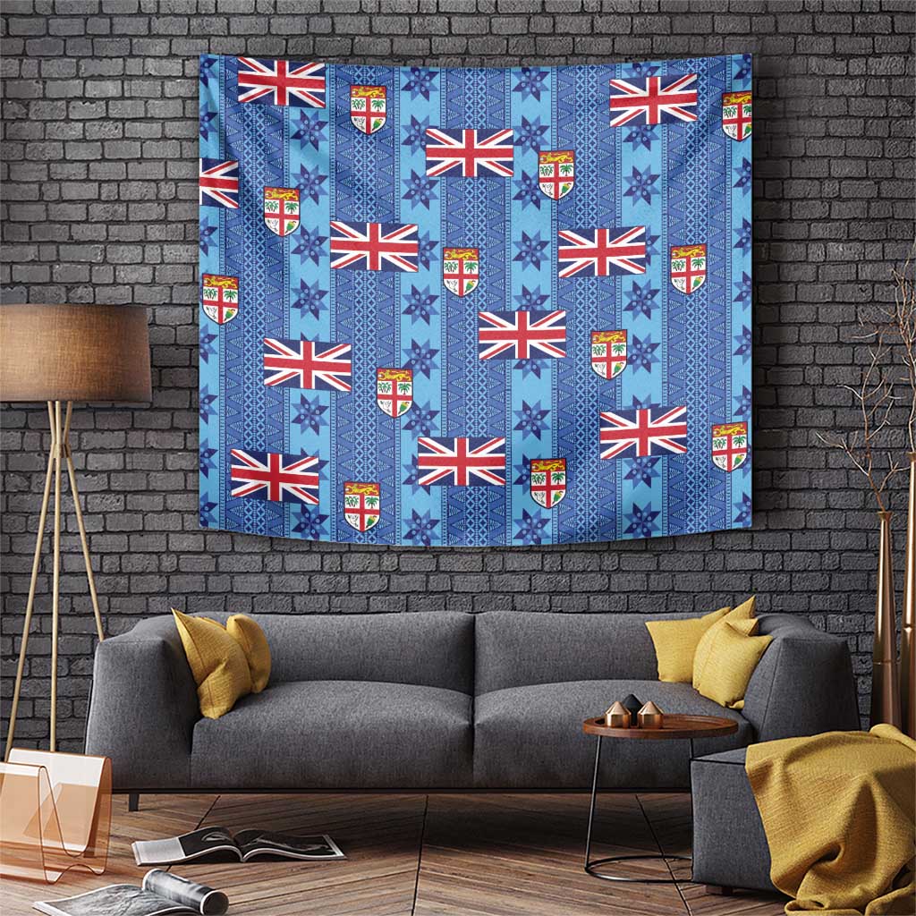 Fiji Masi Tapa Tapestry Coat Of Arms - Polynesian Pride