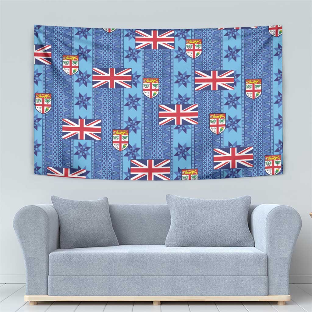 Fiji Masi Tapa Tapestry Coat Of Arms - Polynesian Pride