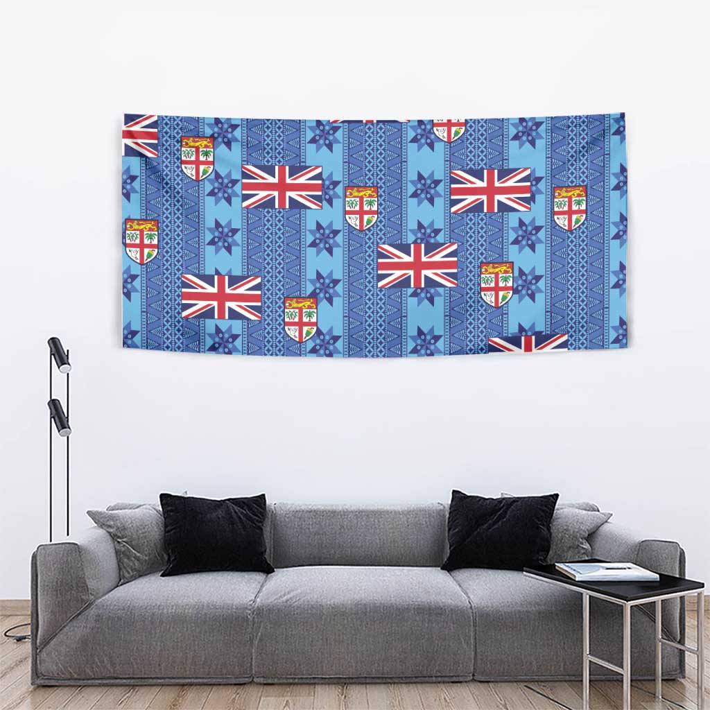 Fiji Masi Tapa Tapestry Coat Of Arms - Polynesian Pride