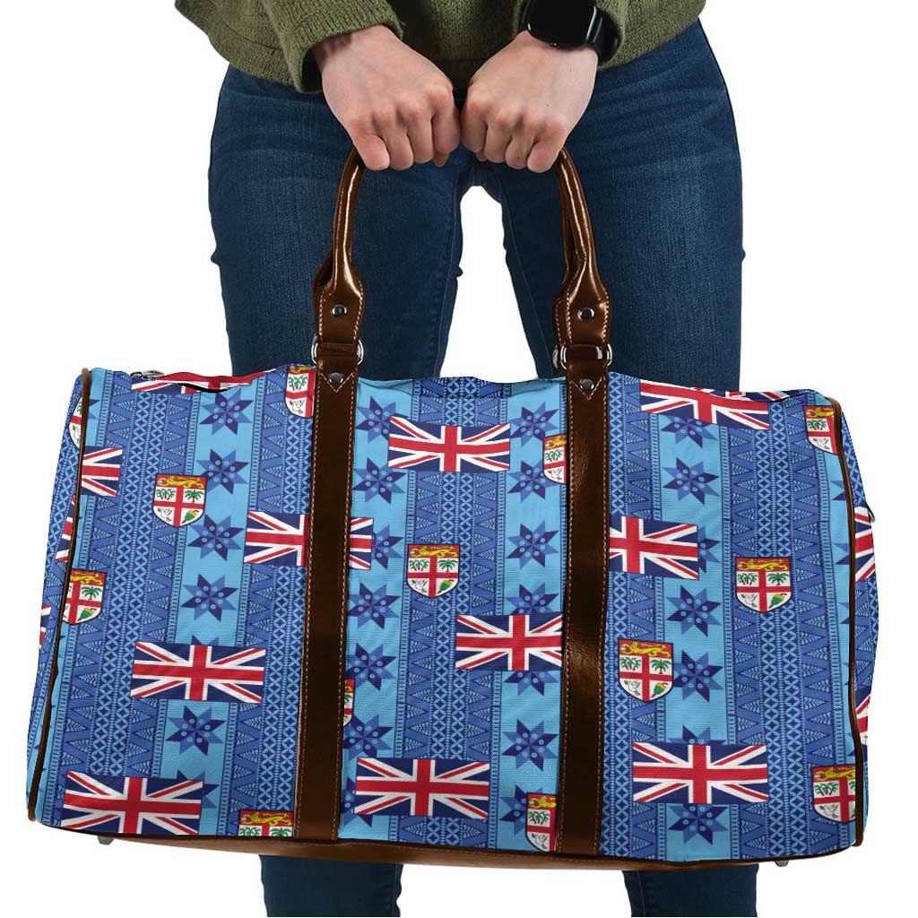 Fiji Masi Tapa Travel Bag Coat Of Arms - Polynesian Pride