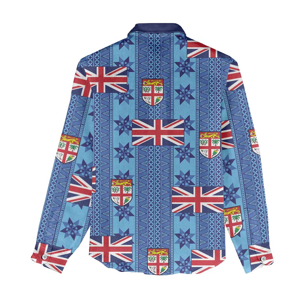 Fiji Masi Tapa Women Casual Shirt Coat Of Arms - Polynesian Pride