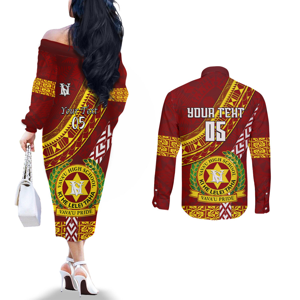 custom-vavau-high-school-couples-matching-off-the-shoulder-long-sleeve-dress-and-long-sleeve-button-shirts-tongan-kupesi-pattern