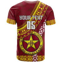 Custom Eua High School T Shirt Tongan Kupesi Pattern LT05 - Polynesian Pride