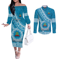 custom-lavengamalie-college-couples-matching-off-the-shoulder-long-sleeve-dress-and-long-sleeve-button-shirts-tongan-kupesi-pattern