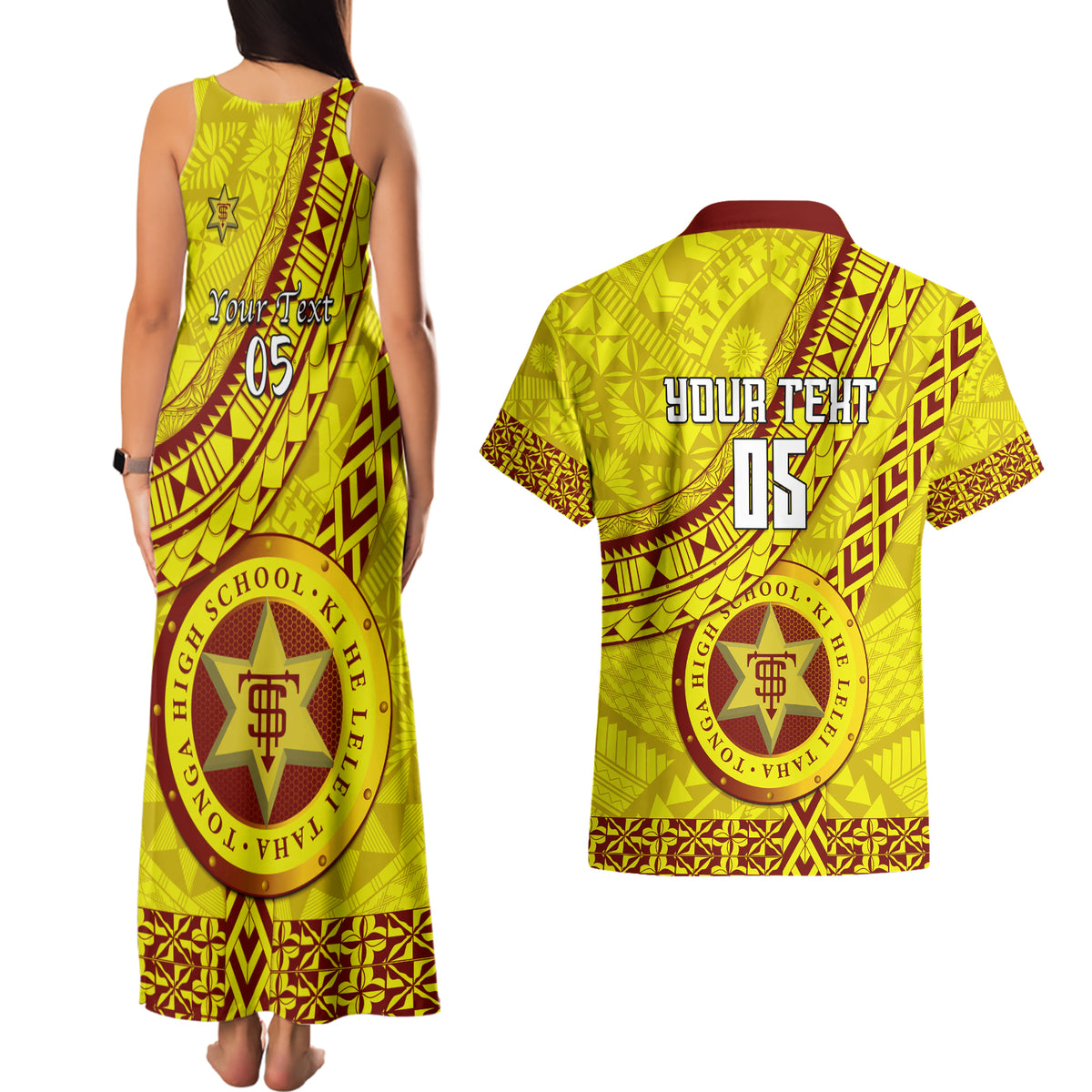 custom-tonga-high-school-couples-matching-tank-maxi-dress-and-hawaiian-shirt-tongan-kupesi-pattern