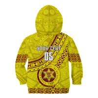 Custom Tonga High School Kid Hoodie Tongan Kupesi Pattern LT05 - Polynesian Pride