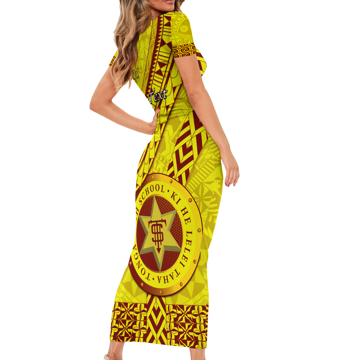 custom-tonga-high-school-short-sleeve-bodycon-dress-tongan-kupesi-pattern