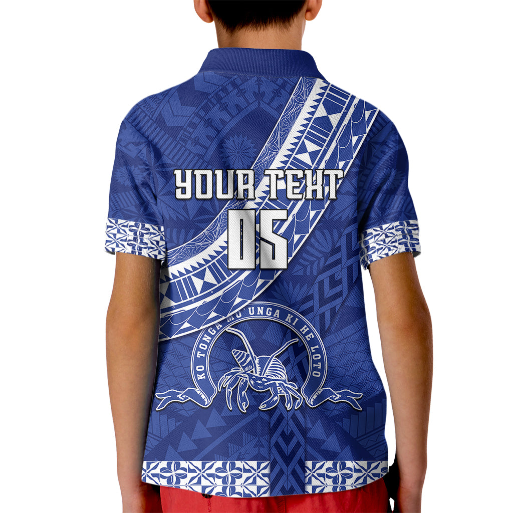 Custom Tupou College Kid Polo Shirt Tongan Kupesi Pattern LT05 - Polynesian Pride