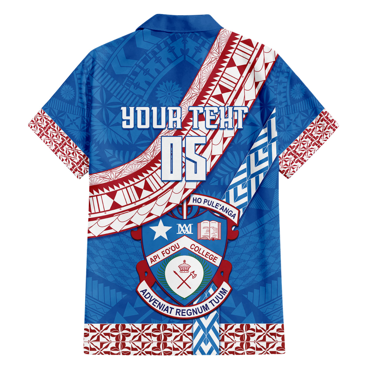 Custom Apifoou College Family Matching Short Sleeve Bodycon Dress and Hawaiian Shirt Tongan Kupesi Pattern LT05 - Polynesian Pride