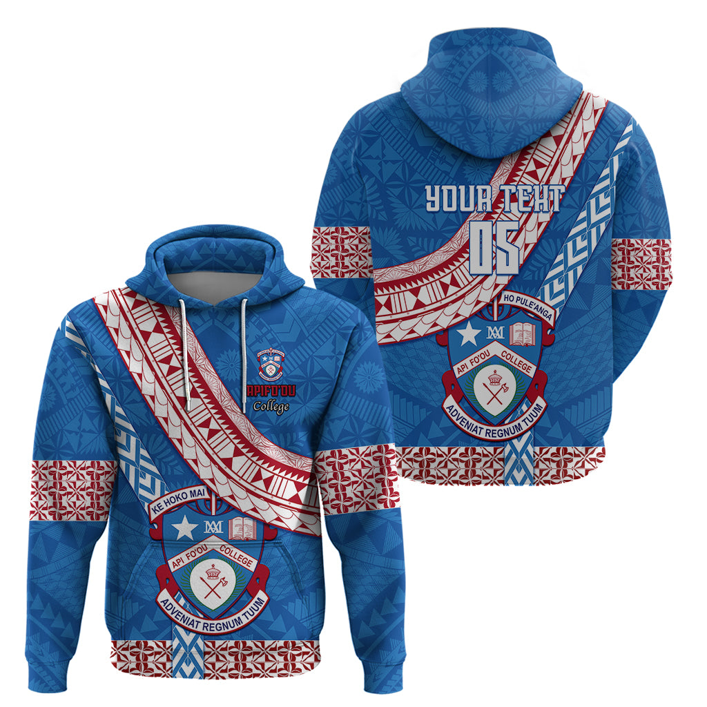 Custom Apifoou College Hoodie Tongan Kupesi Pattern LT05 - Polynesian Pride