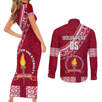 custom-beulah-college-couples-matching-short-sleeve-bodycon-dress-and-long-sleeve-button-shirts-tongan-kupesi-pattern