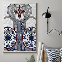 Hawaii Canvas Wall Art Barkcloth Pattern Vintage Style LT05 - Polynesian Pride